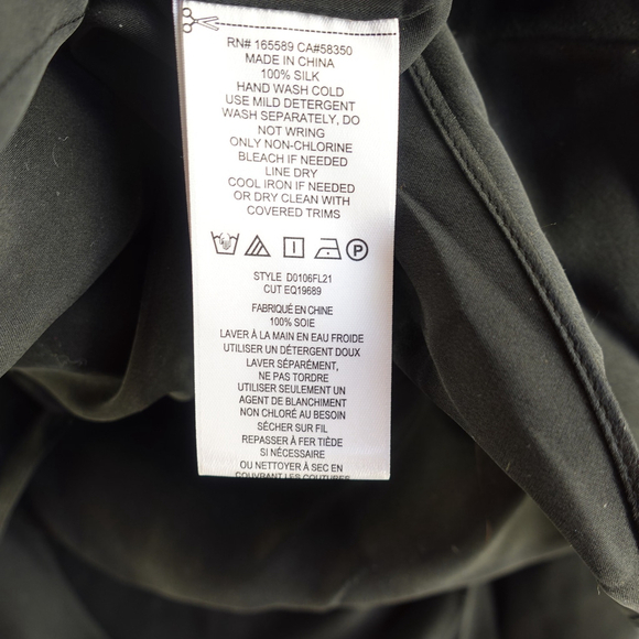 Women's Equipment Annalise Midi Asymmetry Silk Dress Size 10 NWT $550 - Picture 12 of 12